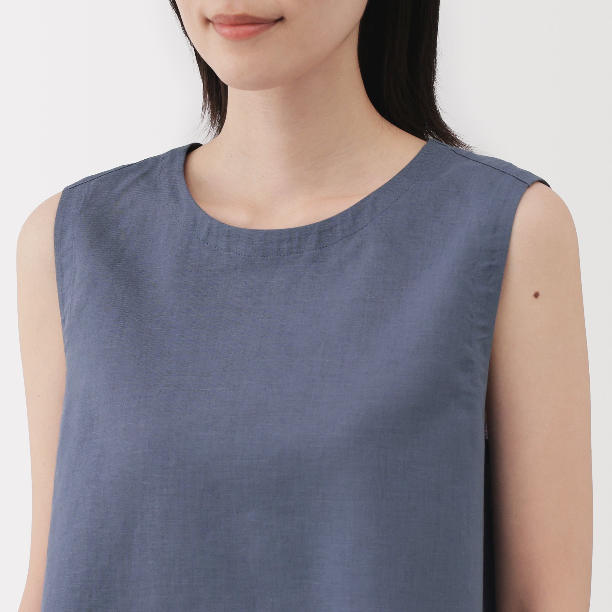 Women's Hemp Cotton Sleeveless Blouse