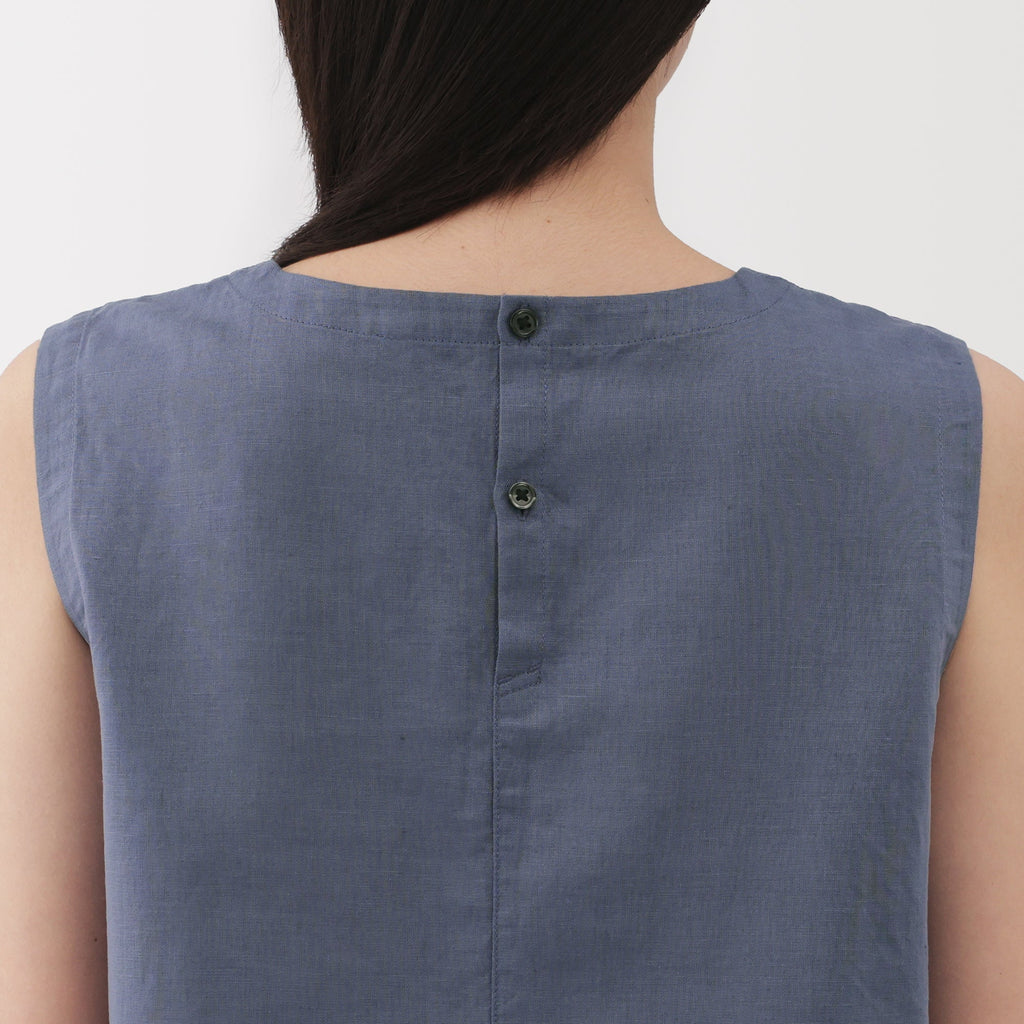 Women's Hemp Cotton Sleeveless Blouse