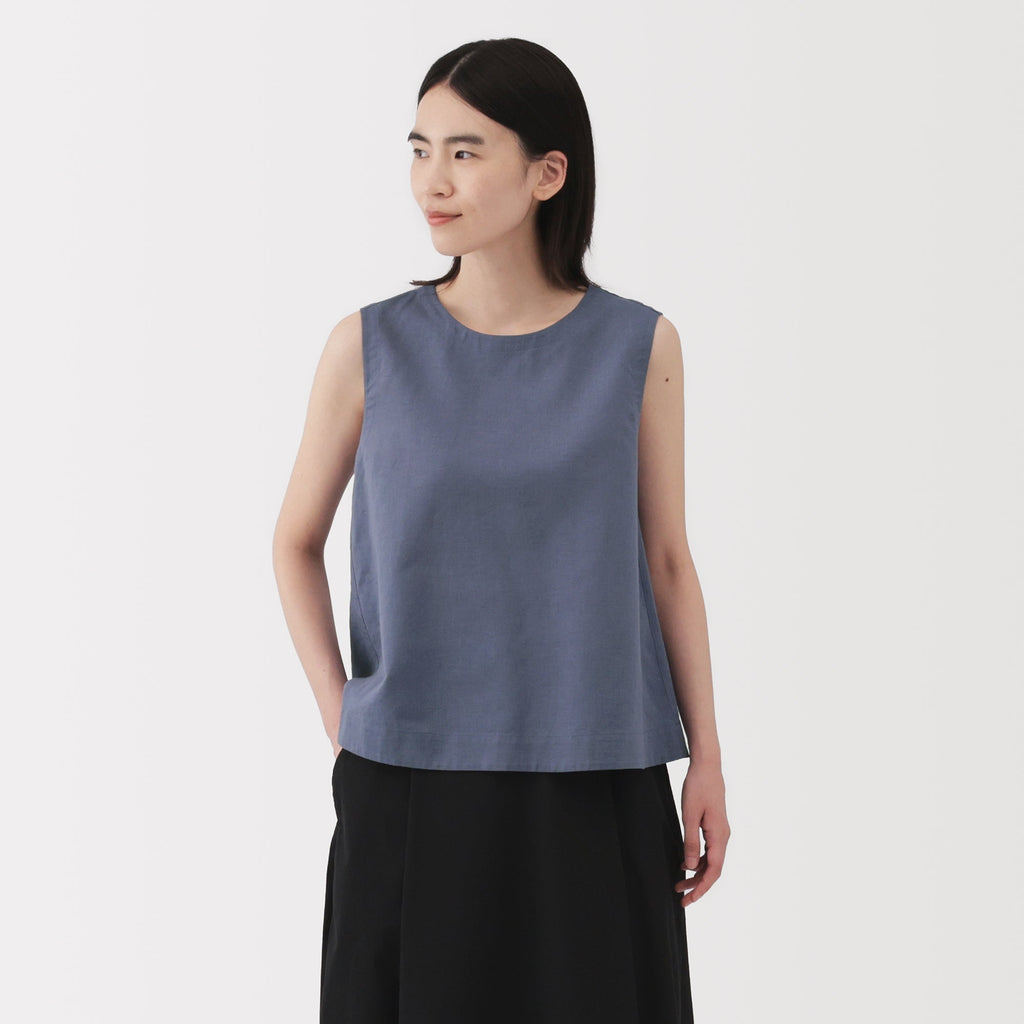 Women's Hemp Cotton Sleeveless Blouse