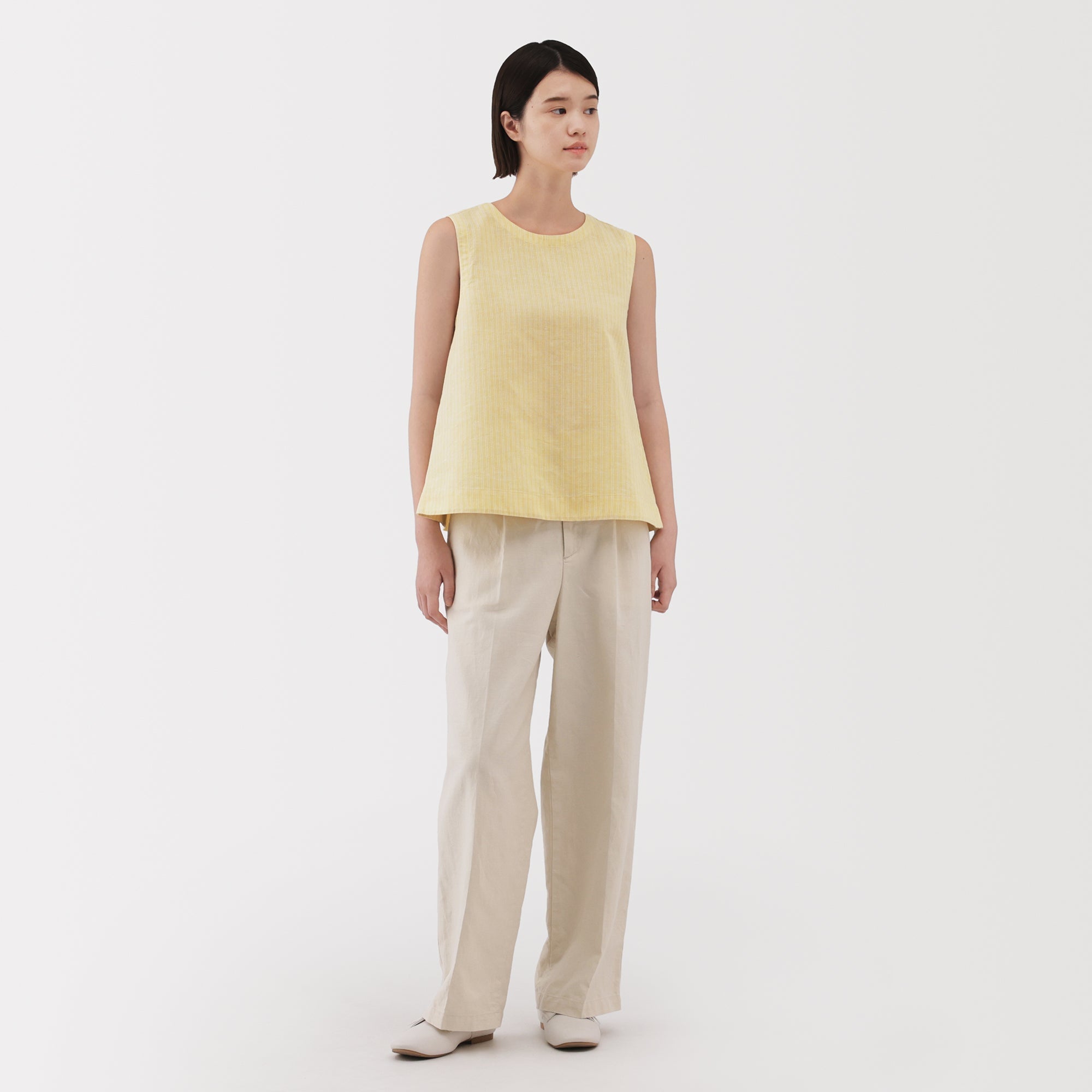 Women's Hemp Cotton Sleeveless Blouse