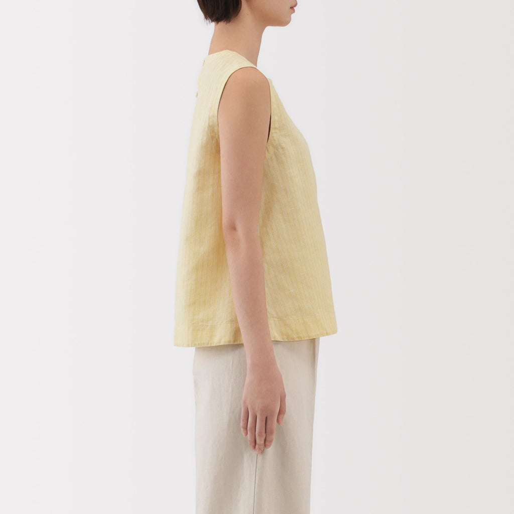 Women's Hemp Cotton Sleeveless Blouse