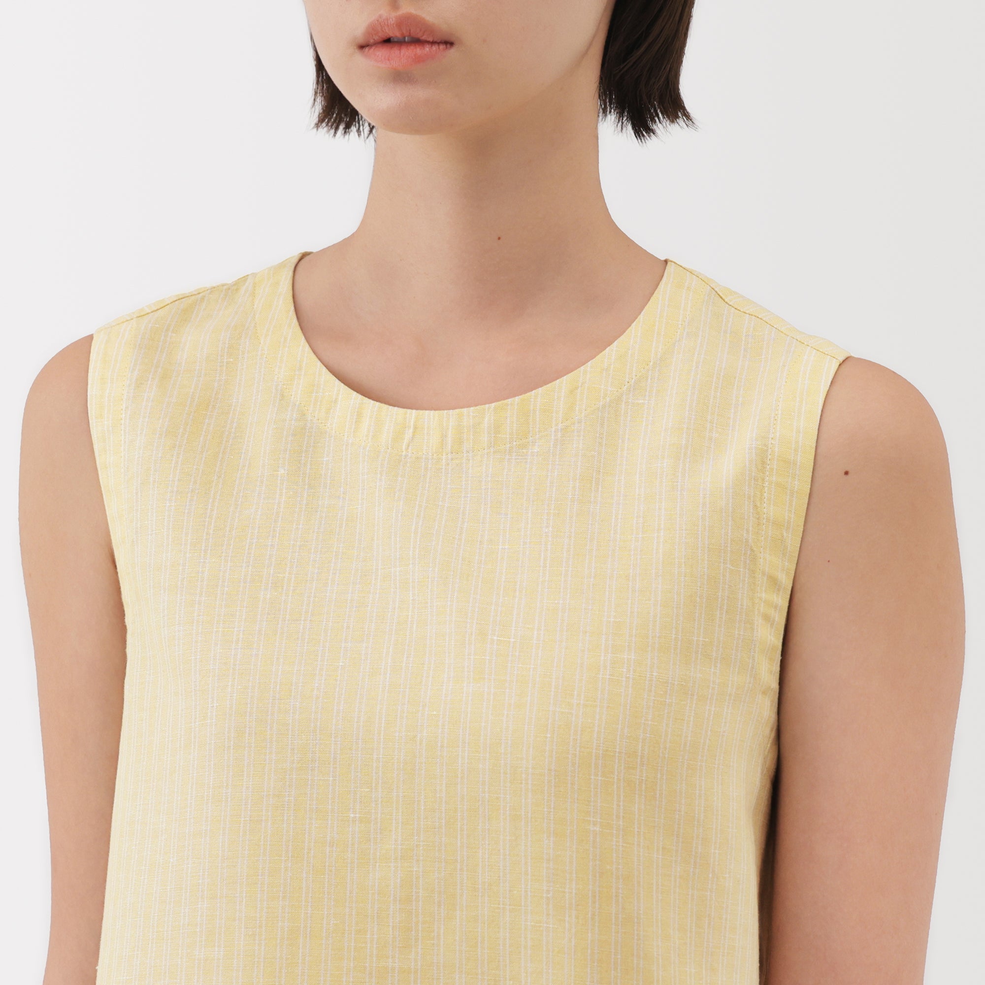 Women's Hemp Cotton Sleeveless Blouse