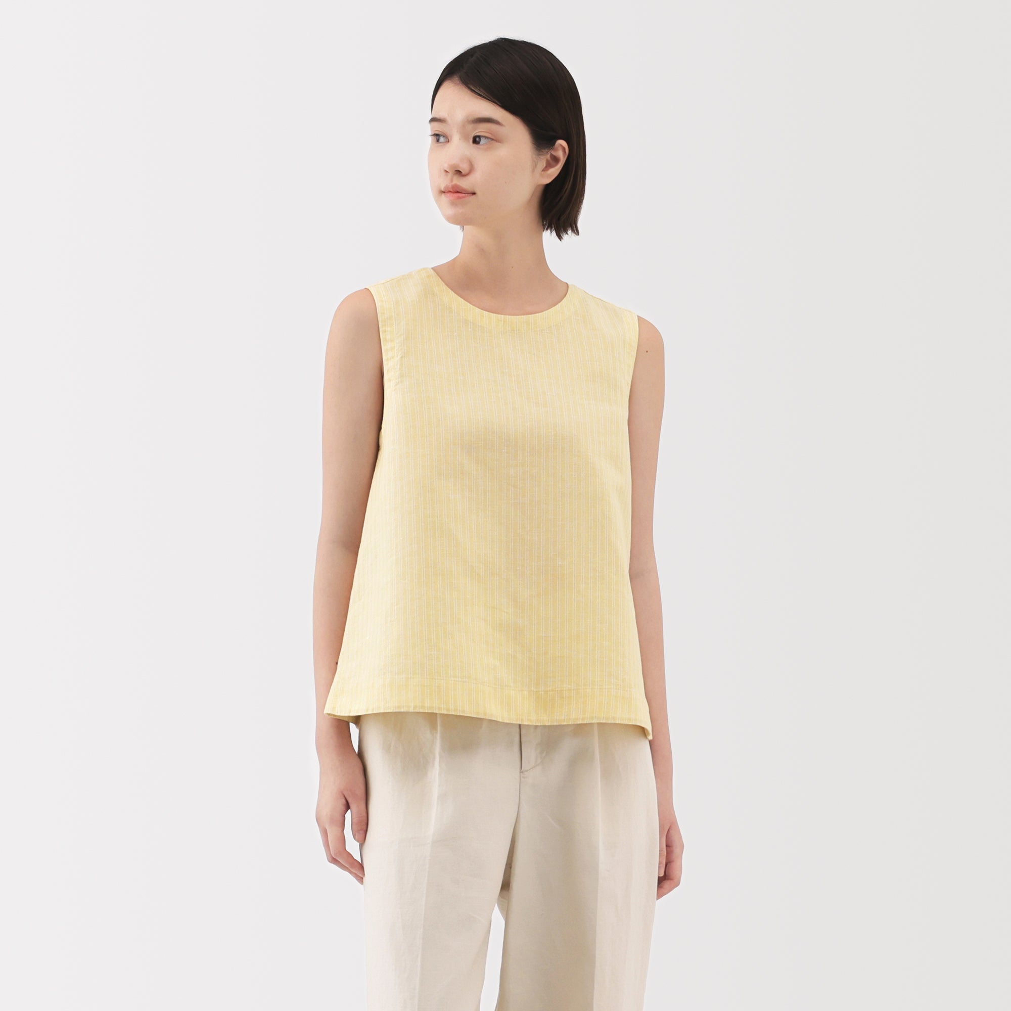 Women's Hemp Cotton Sleeveless Blouse