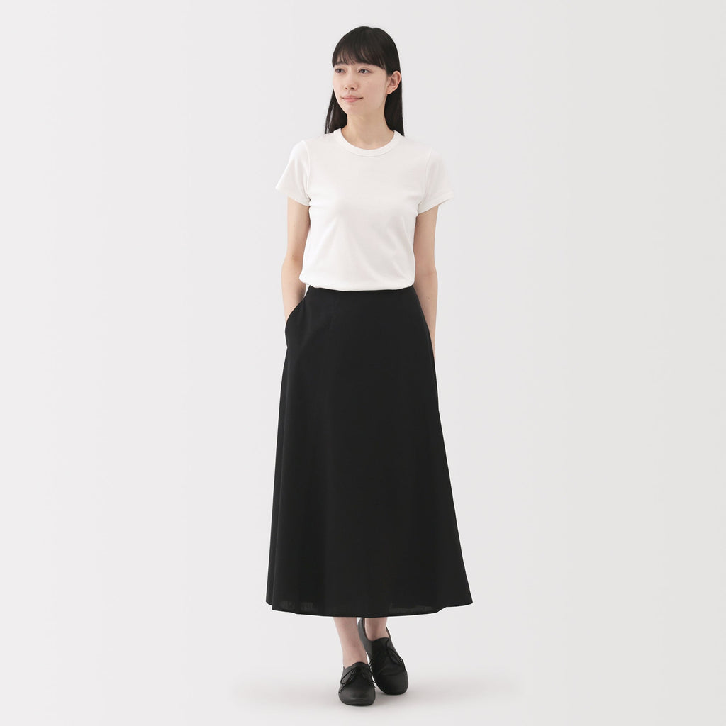 Women's Cool Touch Striped Flared Skirt