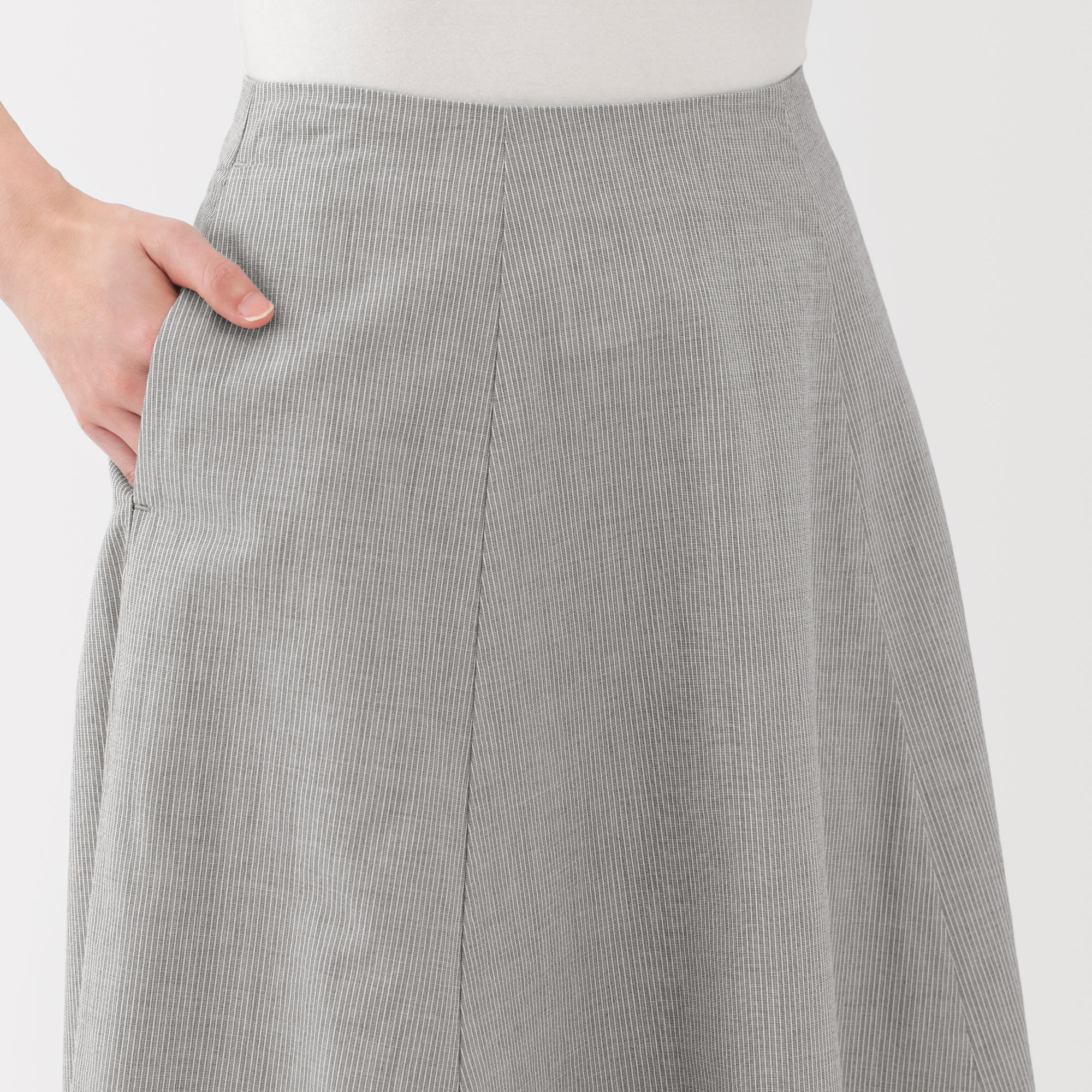 Women's Cool Touch Striped Flared Skirt