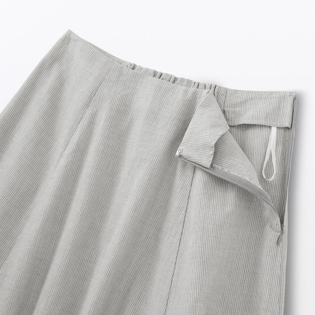 Women's Cool Touch Striped Flared Skirt