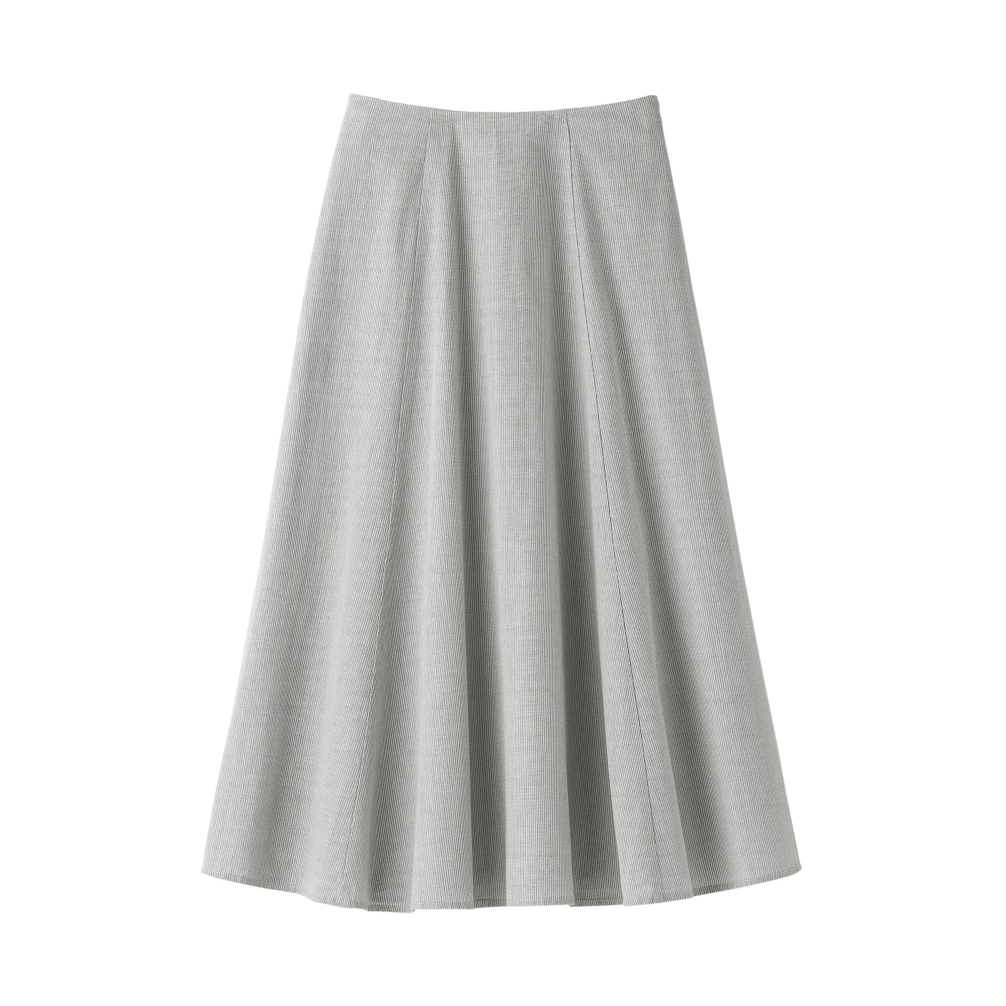 Women's Cool Touch Striped Flared Skirt