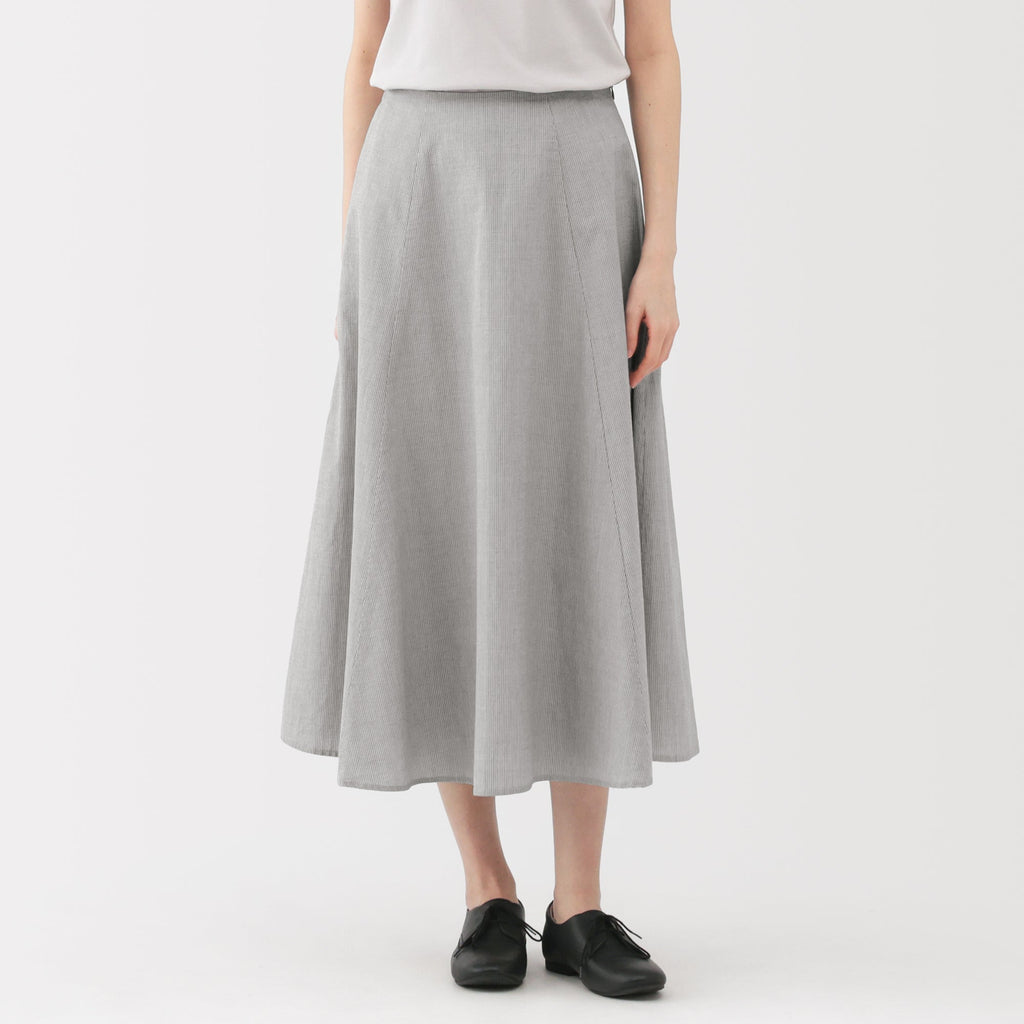 Women's Cool Touch Striped Flared Skirt