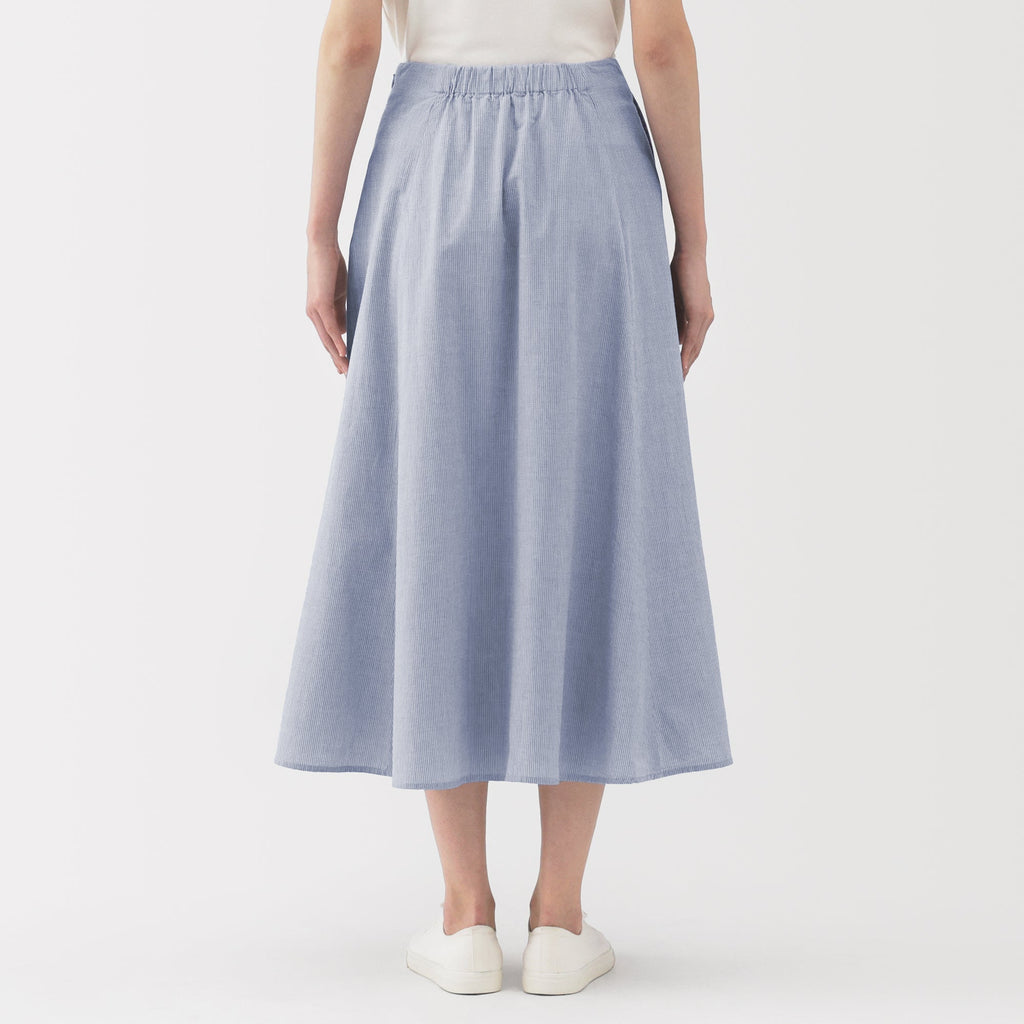 Women's Cool Touch Striped Flared Skirt