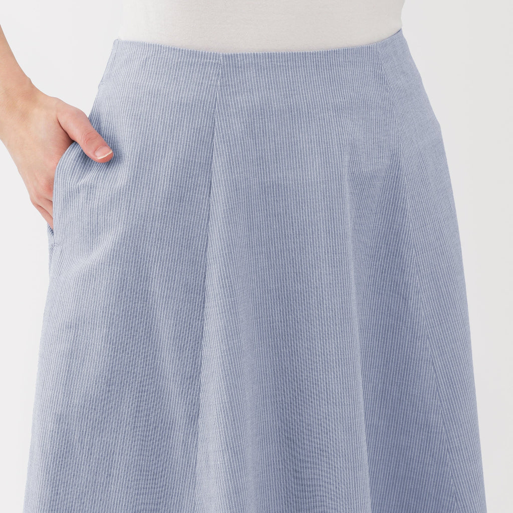 Women's Cool Touch Striped Flared Skirt