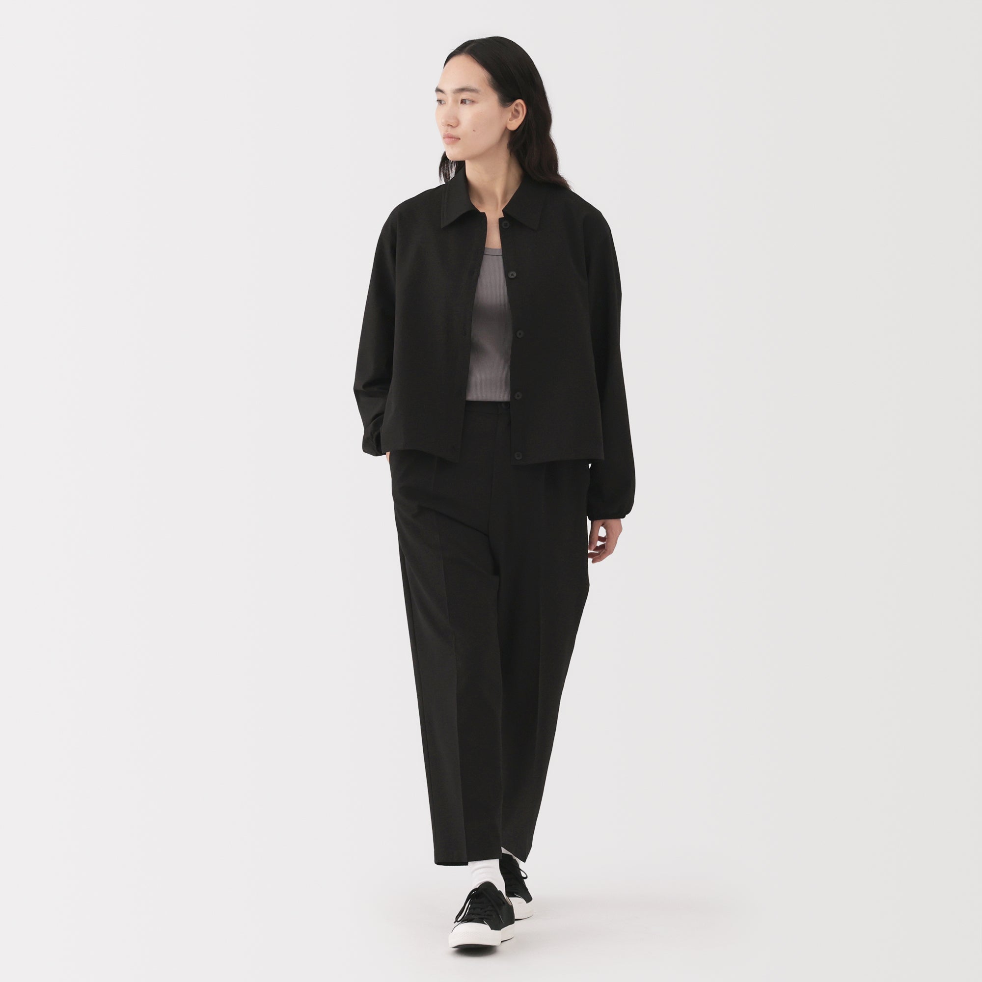 Women's Breathable Seersucker Shirt Jacket