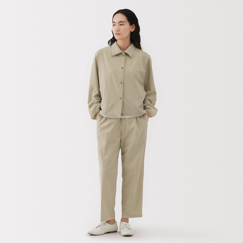 Women's Breathable Seersucker Shirt Jacket