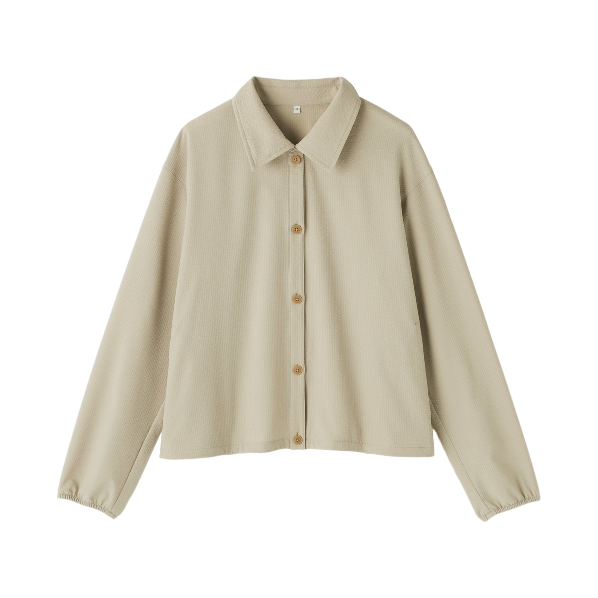 Women's Breathable Seersucker Shirt Jacket