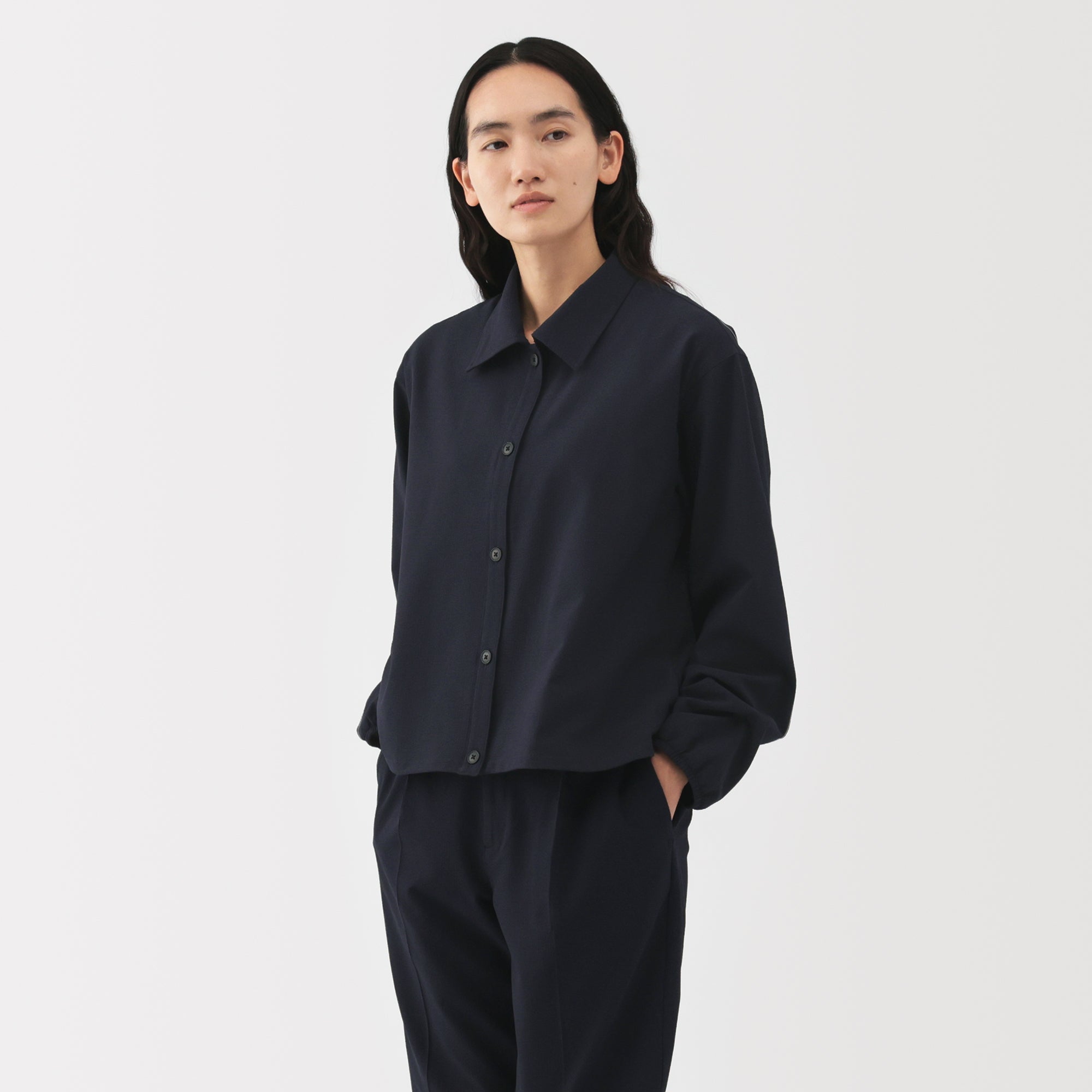 Women's Breathable Seersucker Shirt Jacket