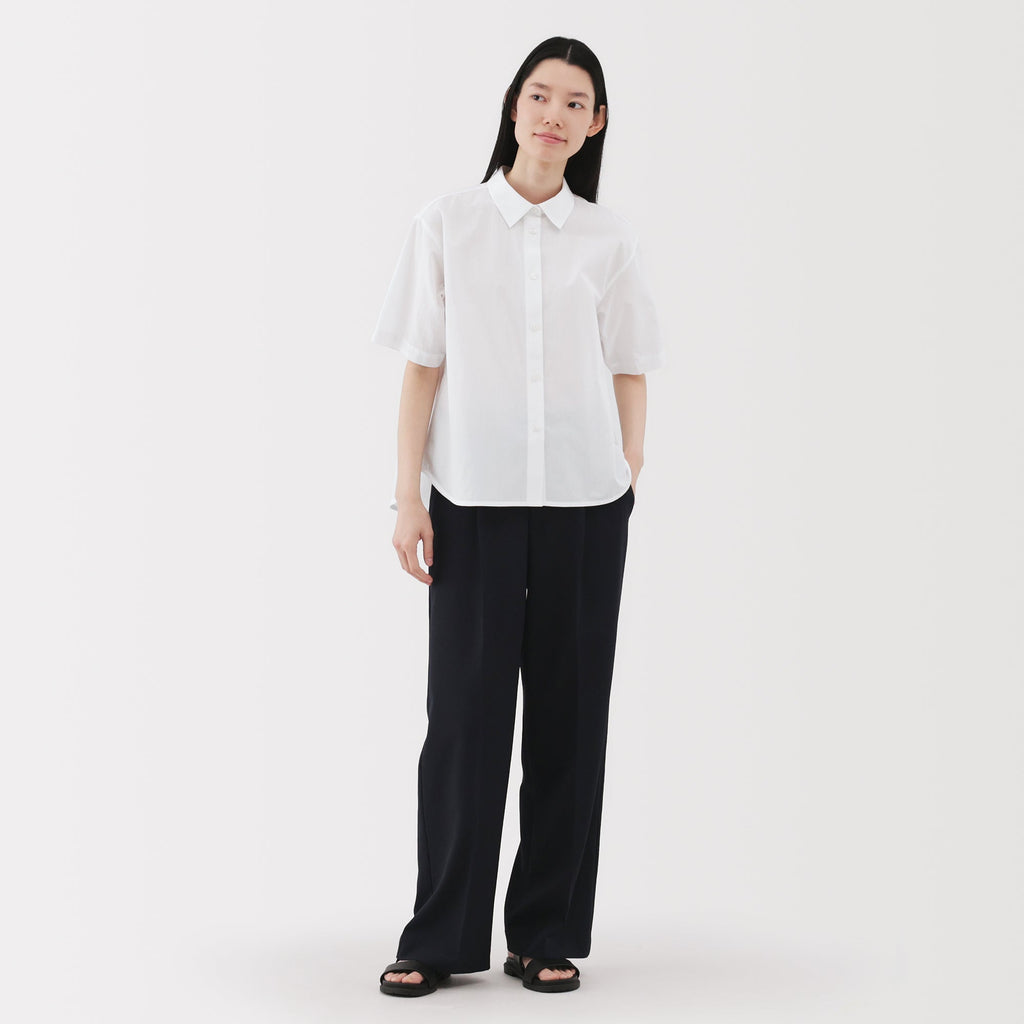 Women's Cool Touch Regular Collar Short Sleeve Shirt