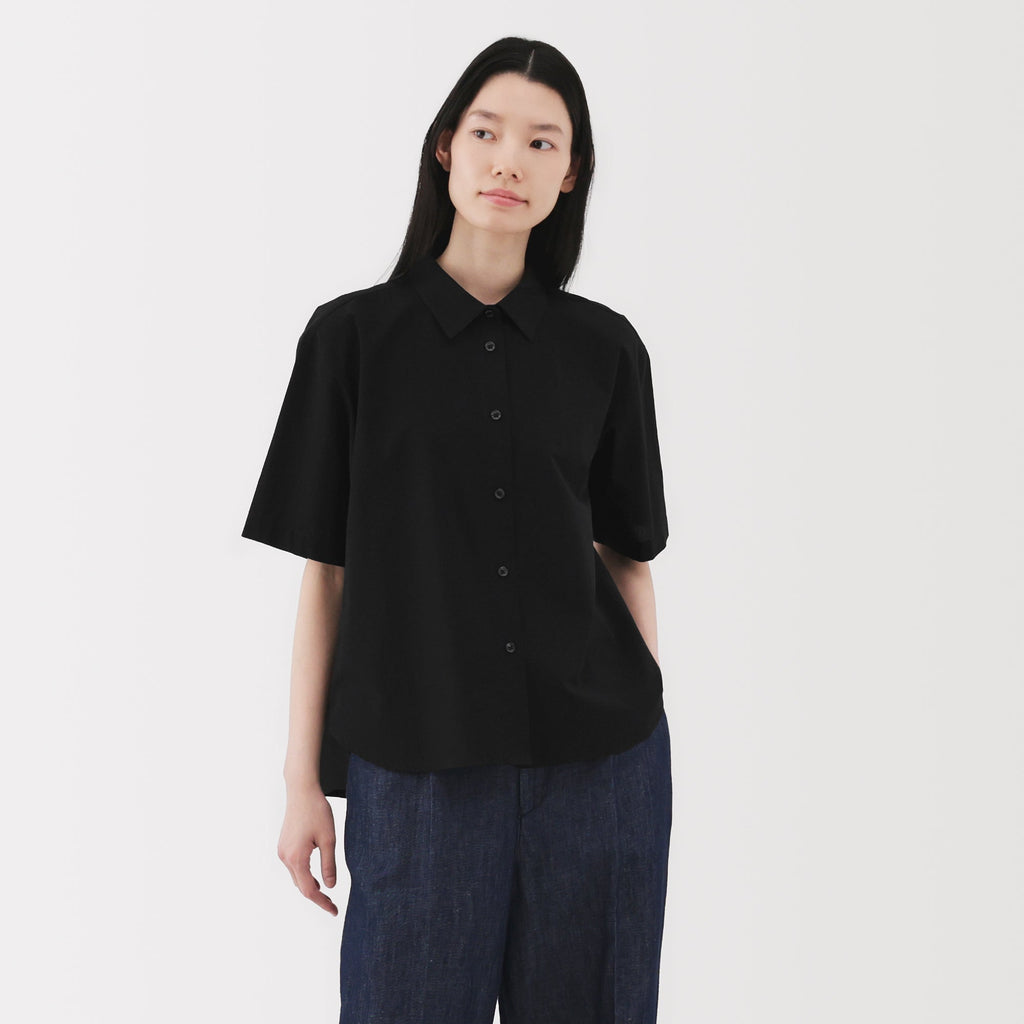 Women's Cool Touch Regular Collar Short Sleeve Shirt