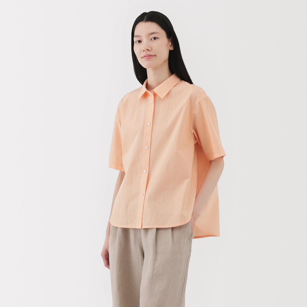 Women's Cool Touch Regular Collar Short Sleeve Shirt
