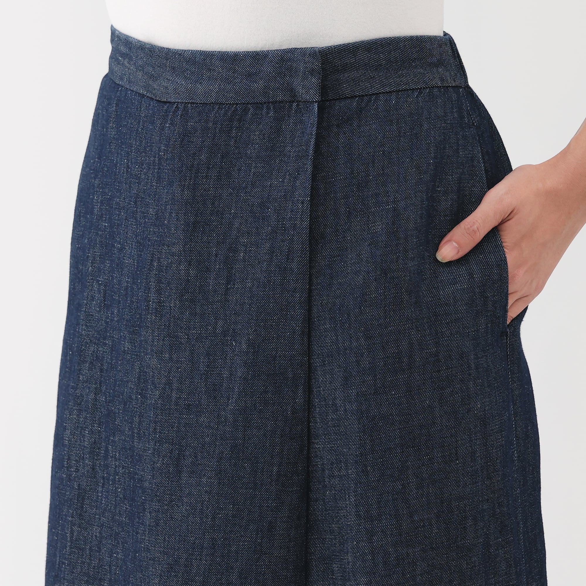 Women's Hemp Blend Denim Dress Trousers