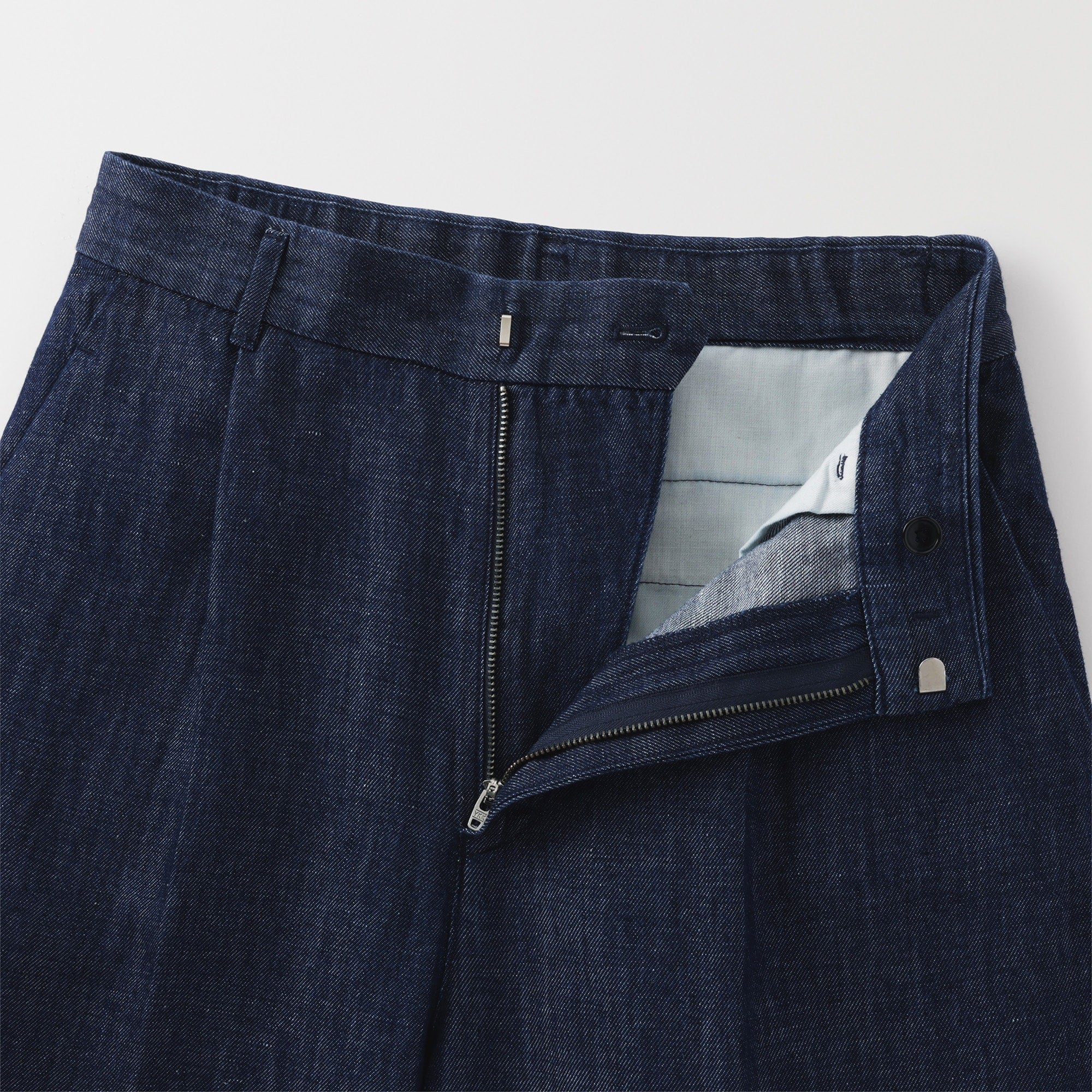 Women's Hemp Blend Denim Darted Wide Pants