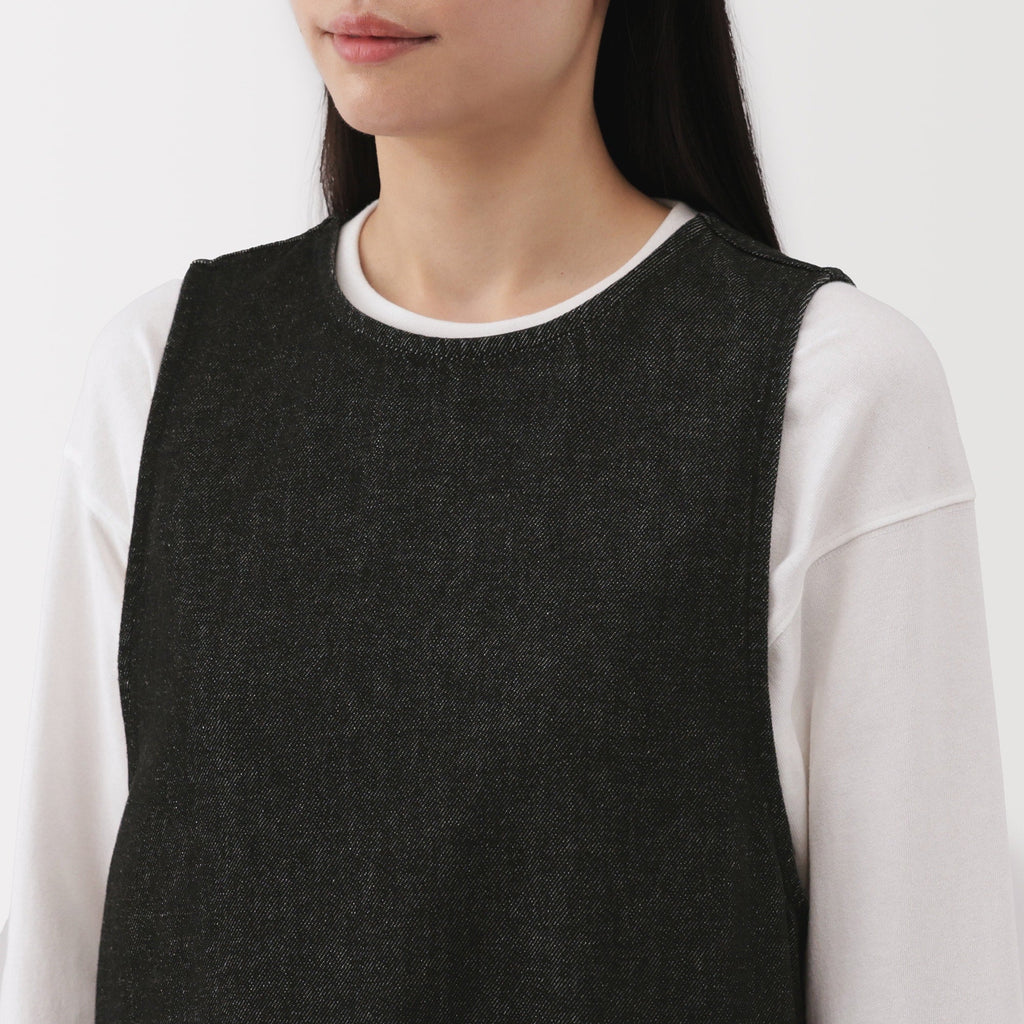 Women's Kapok Blend Denim Jumper Dress