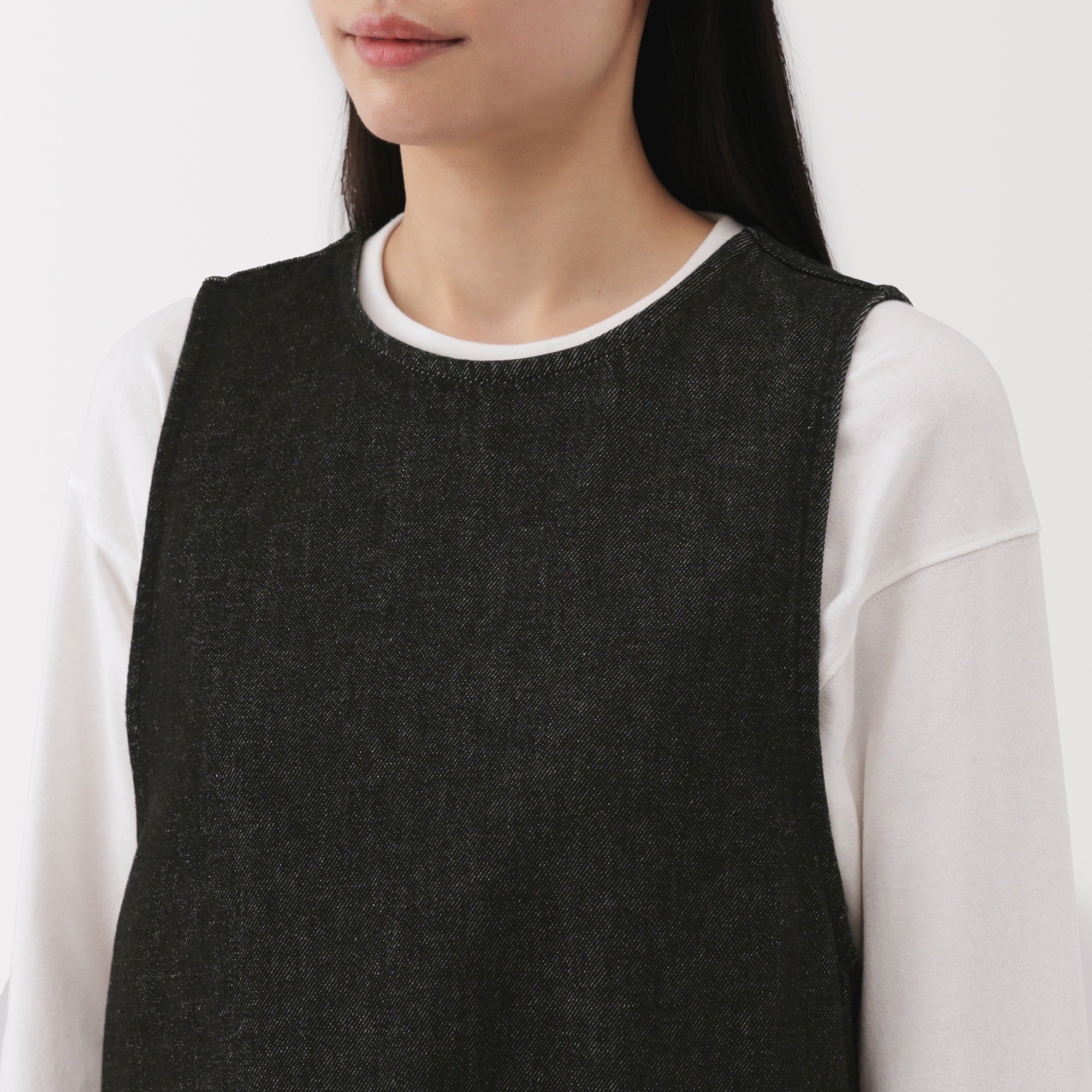 Women's Kapok Blend Denim Jumper Dress
