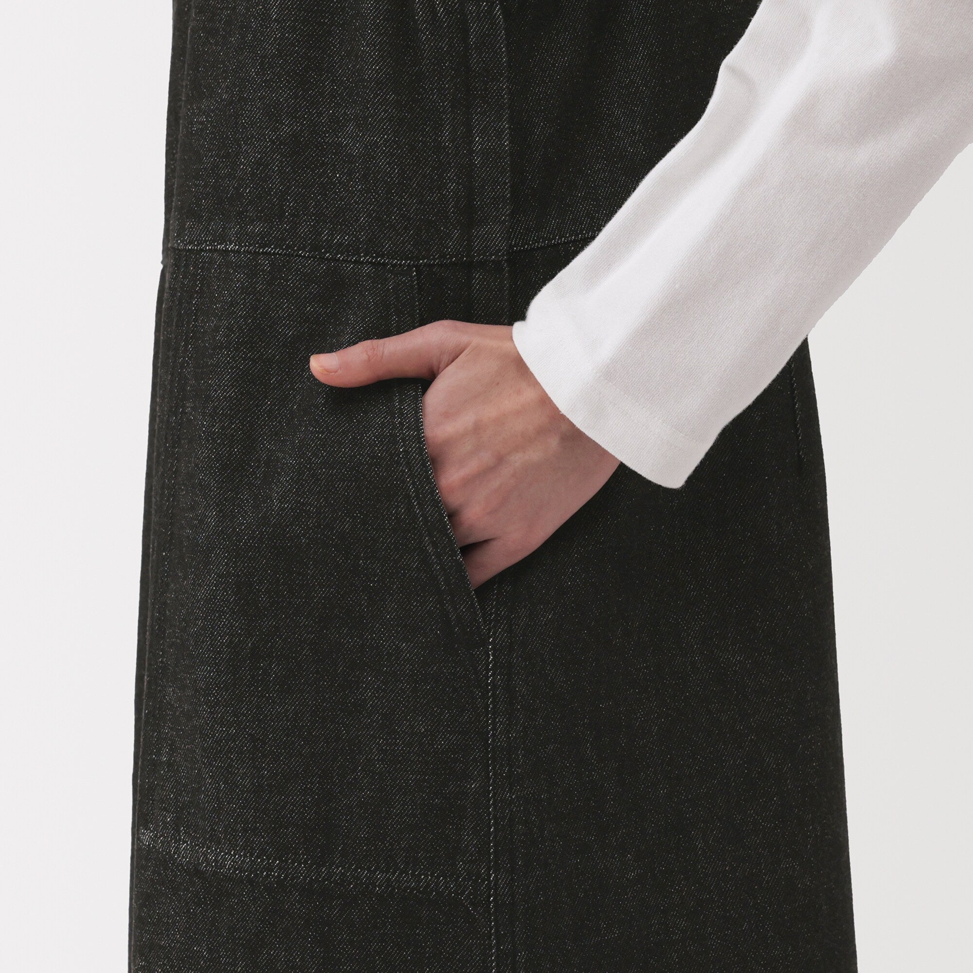 Women's Kapok Blend Denim Jumper Dress