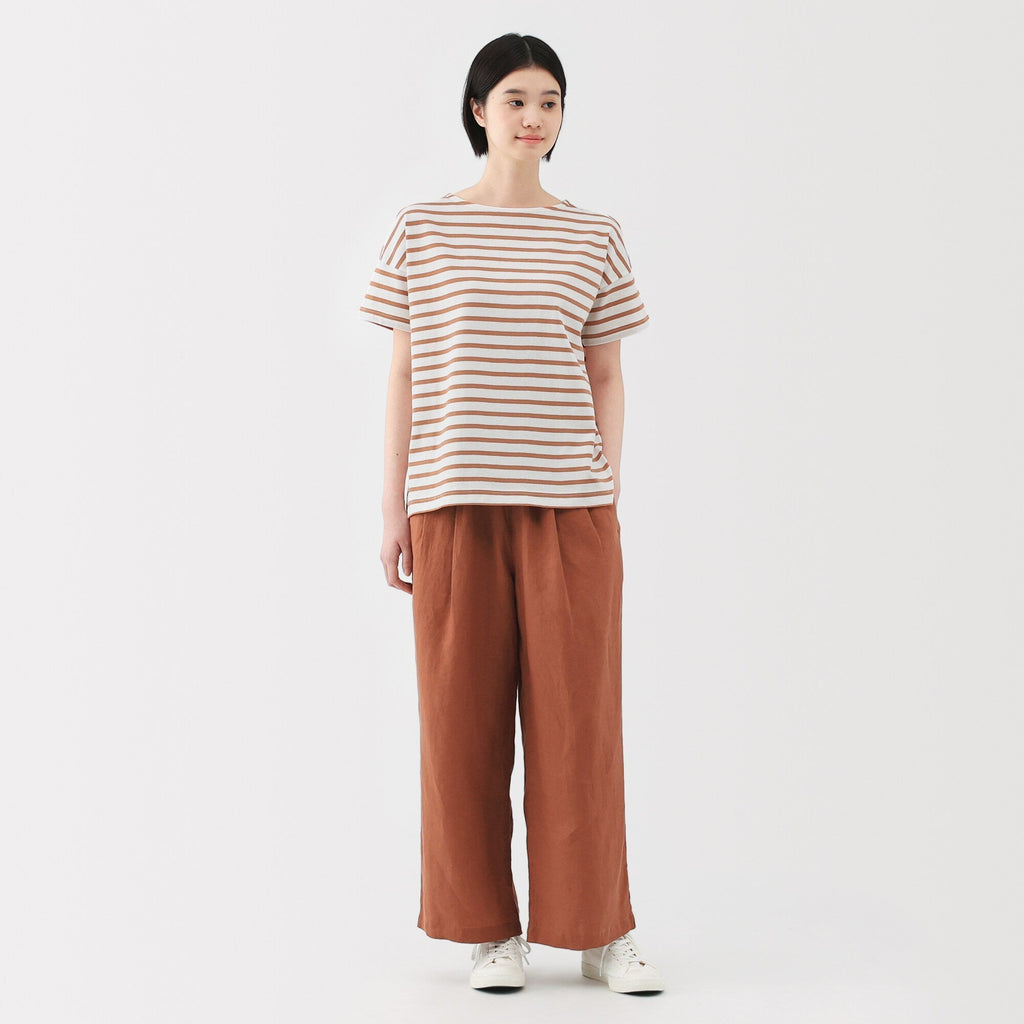Women's Boat Neck Short Sleeve T-Shirt
