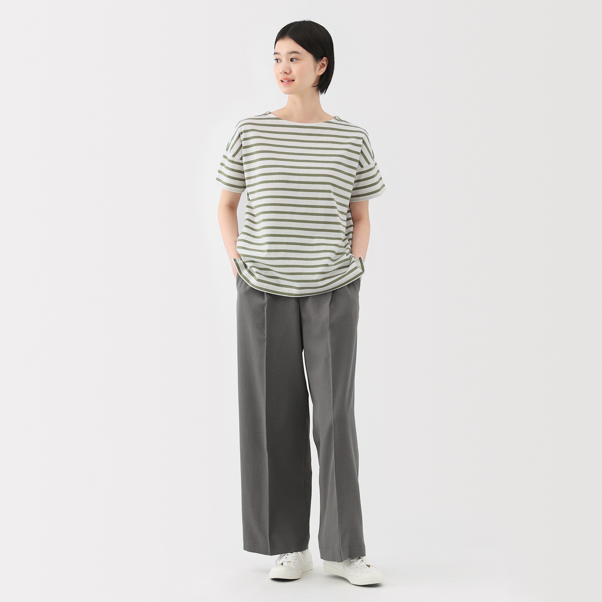 Women's Boat Neck Short Sleeve T-Shirt