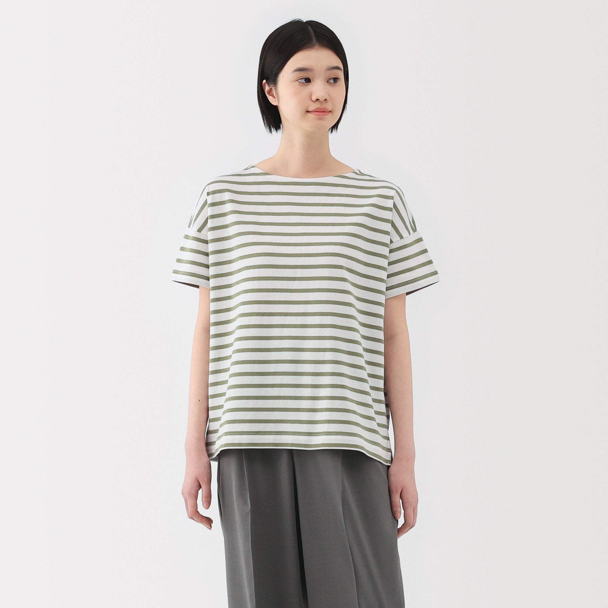 Women's Boat Neck Short Sleeve T-Shirt