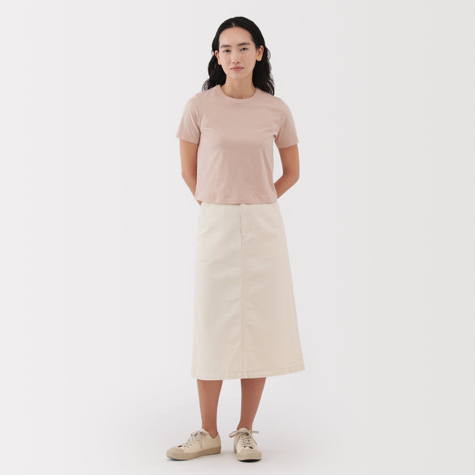 Women's Slub Yarn Crop T-Shirt