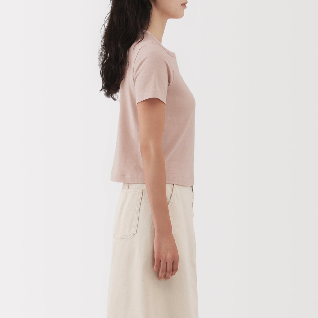 Women's Slub Yarn Crop T-Shirt