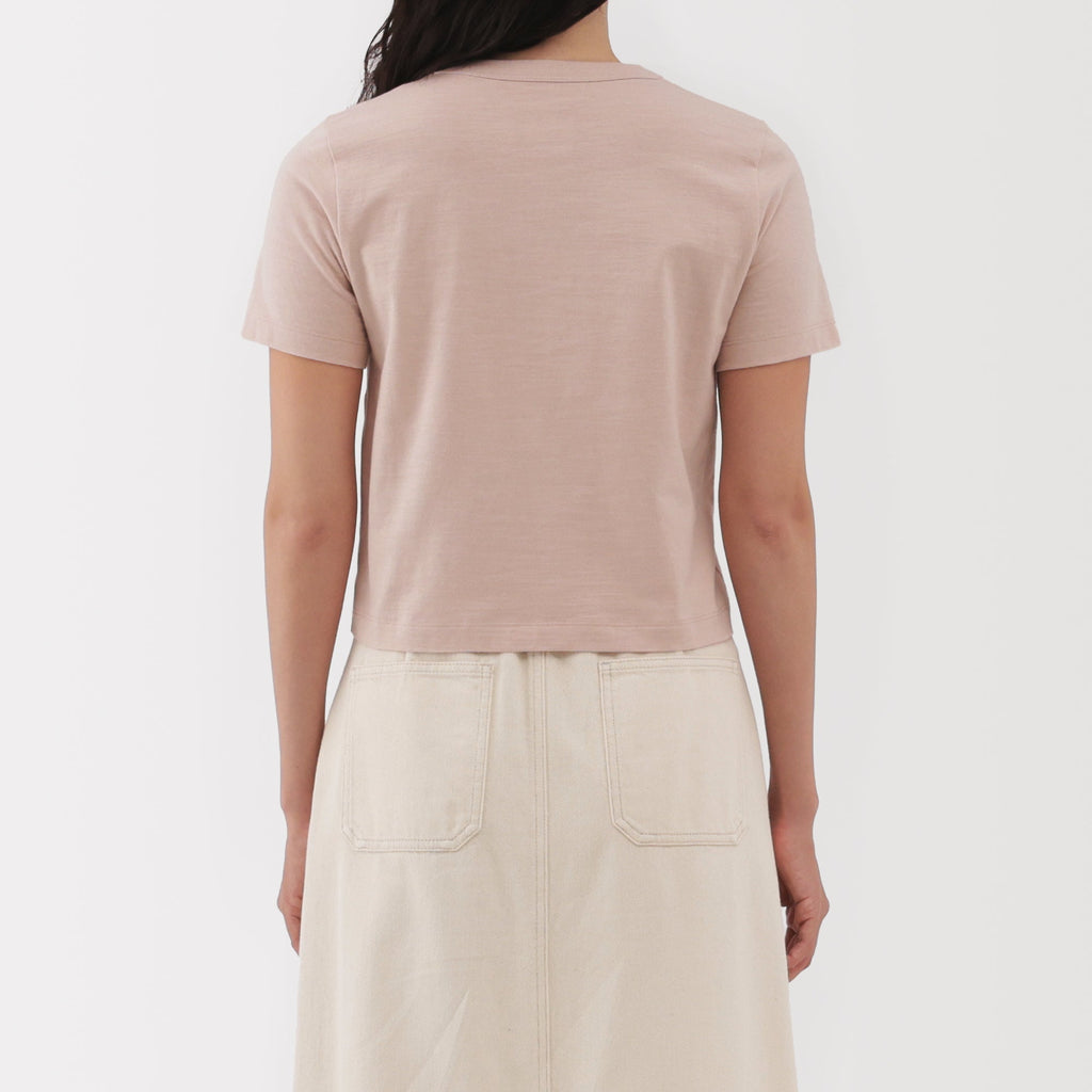 Women's Slub Yarn Crop T-Shirt