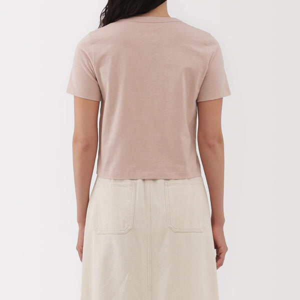 Women's Slub Yarn Crop T-Shirt