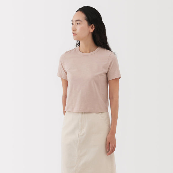 Women's Slub Yarn Crop T-Shirt