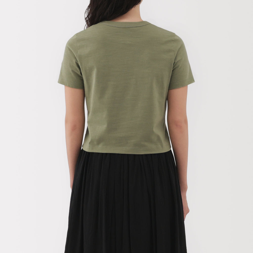 Women's Slub Yarn Crop T-Shirt