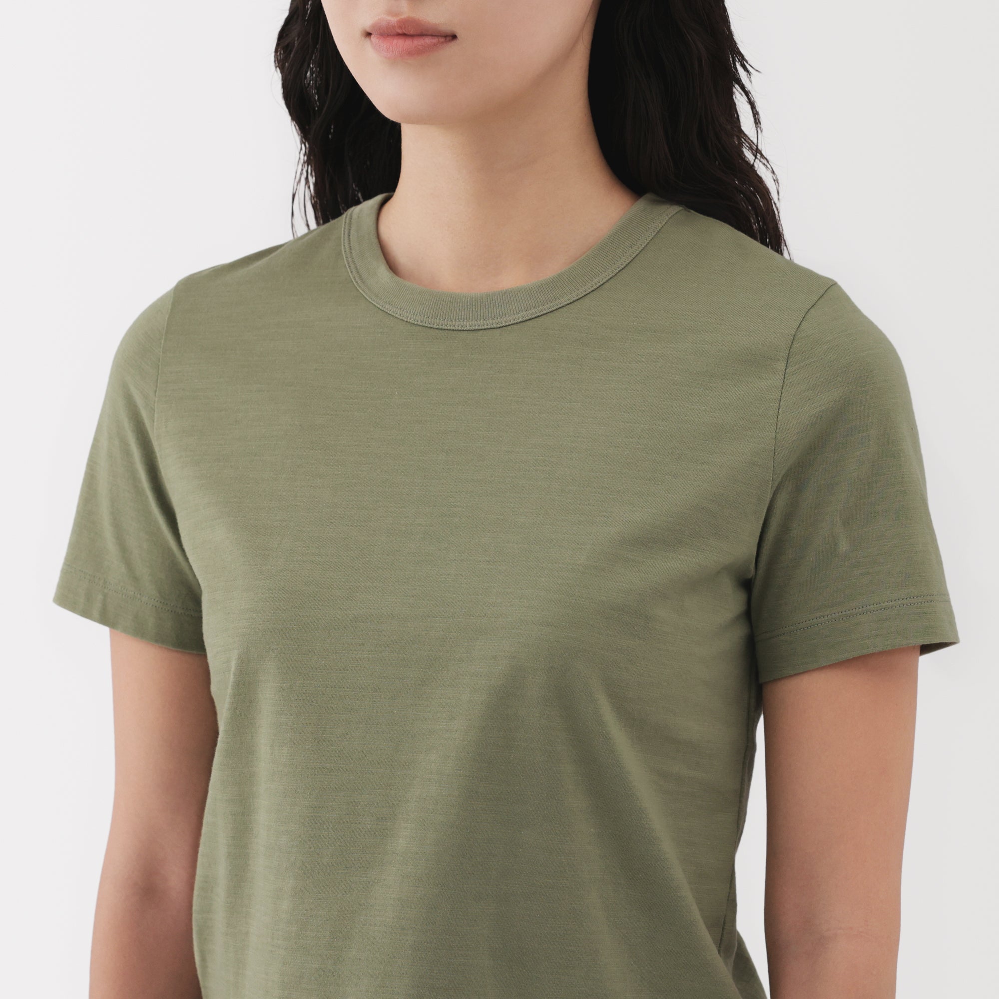 Women's Slub Yarn Crop T-Shirt