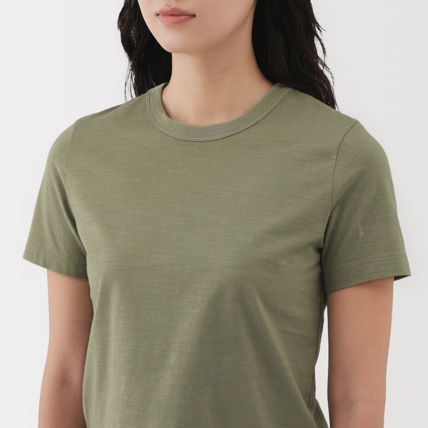 Women's Slub Yarn Crop T-Shirt