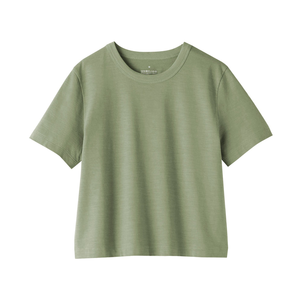 Women's Slub Yarn Crop T-Shirt