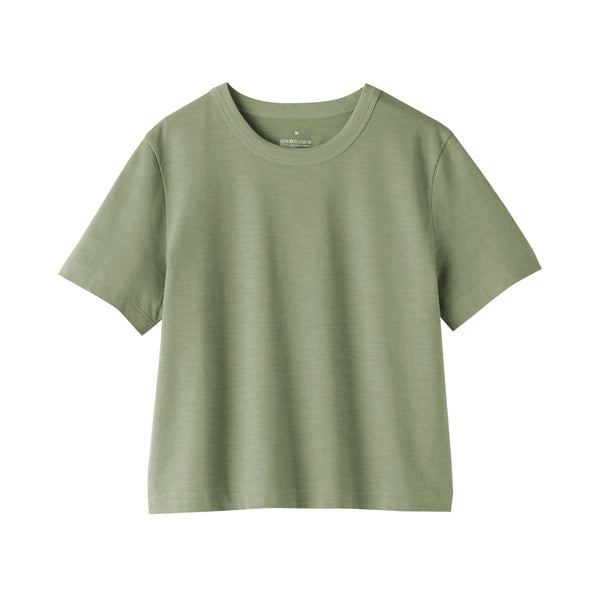 Women's Slub Yarn Crop T-Shirt