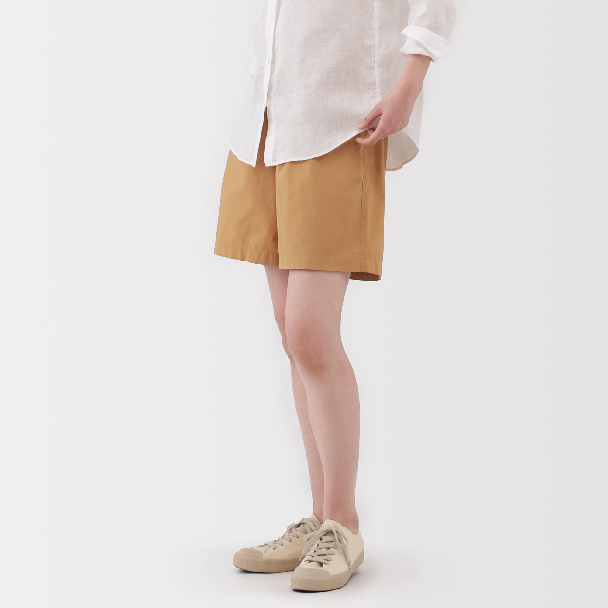 Women's Washed Broadcloth Shorts