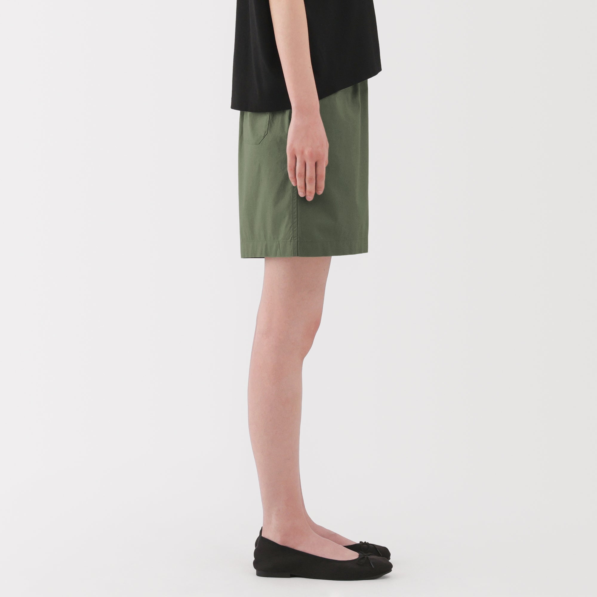 Women's Washed Broadcloth Shorts