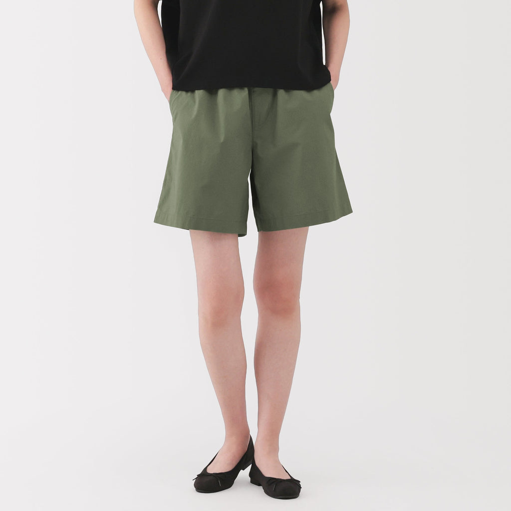 Women's Washed Broadcloth Shorts
