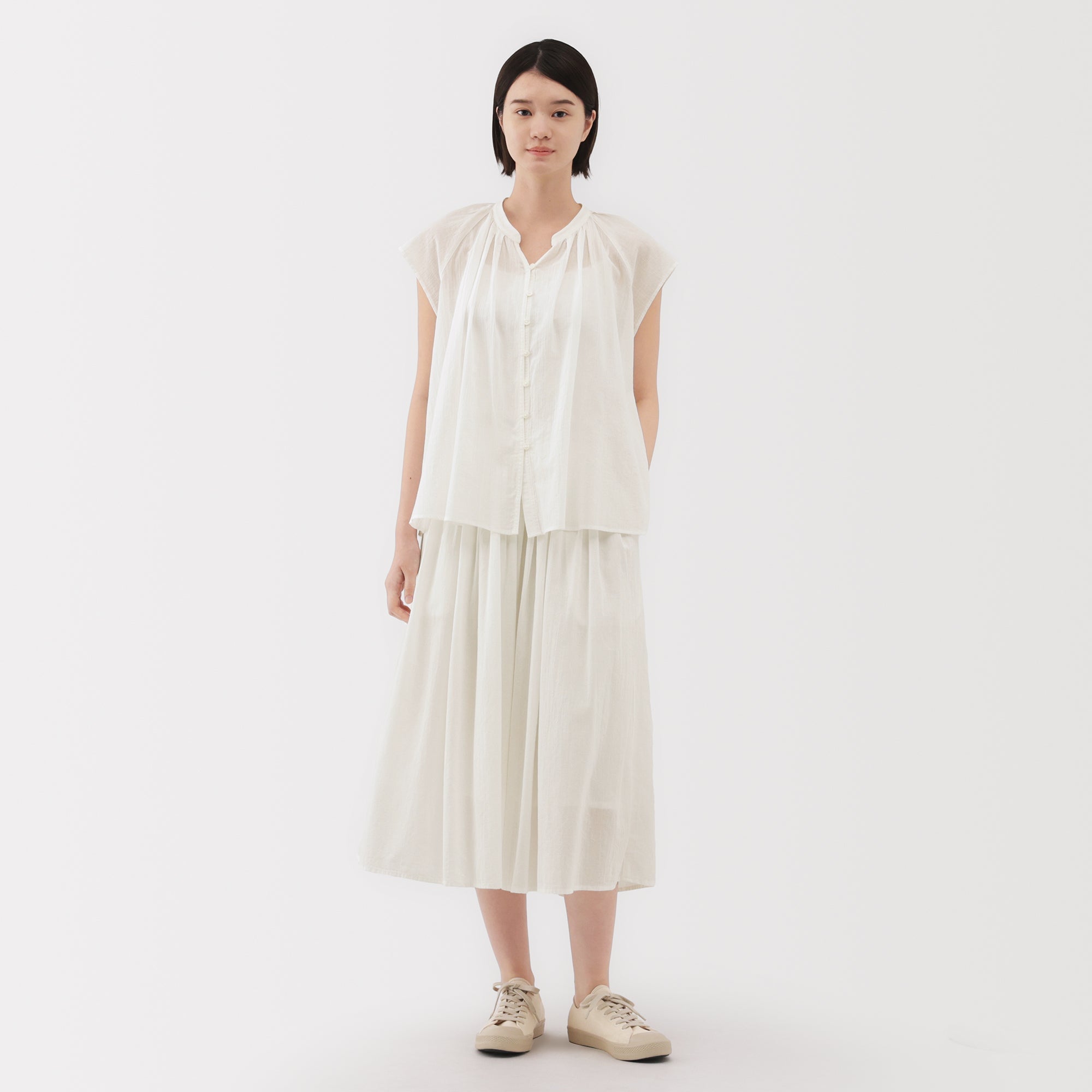 Women's High Twisted Veil Gathered Skirt