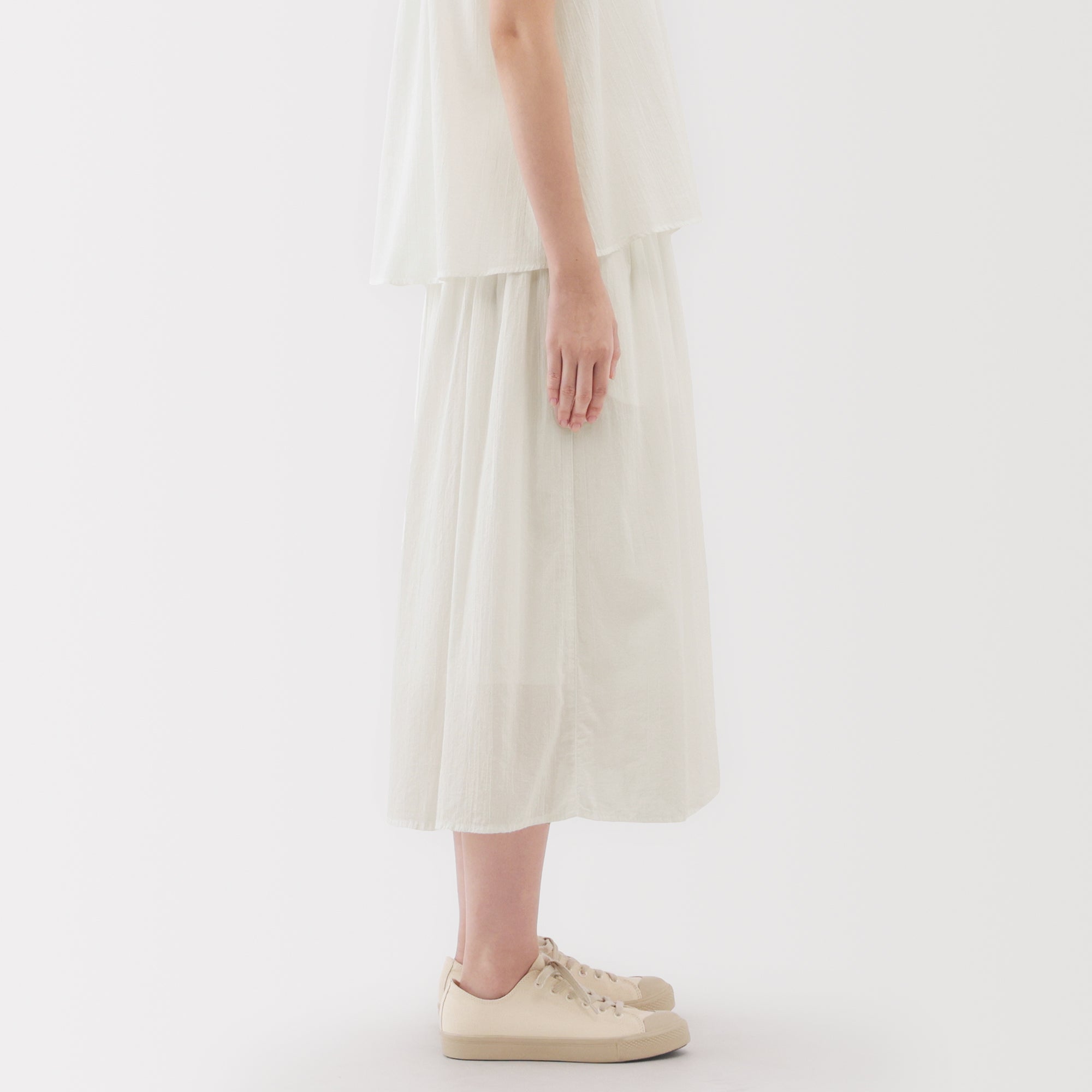 Women's High Twisted Veil Gathered Skirt