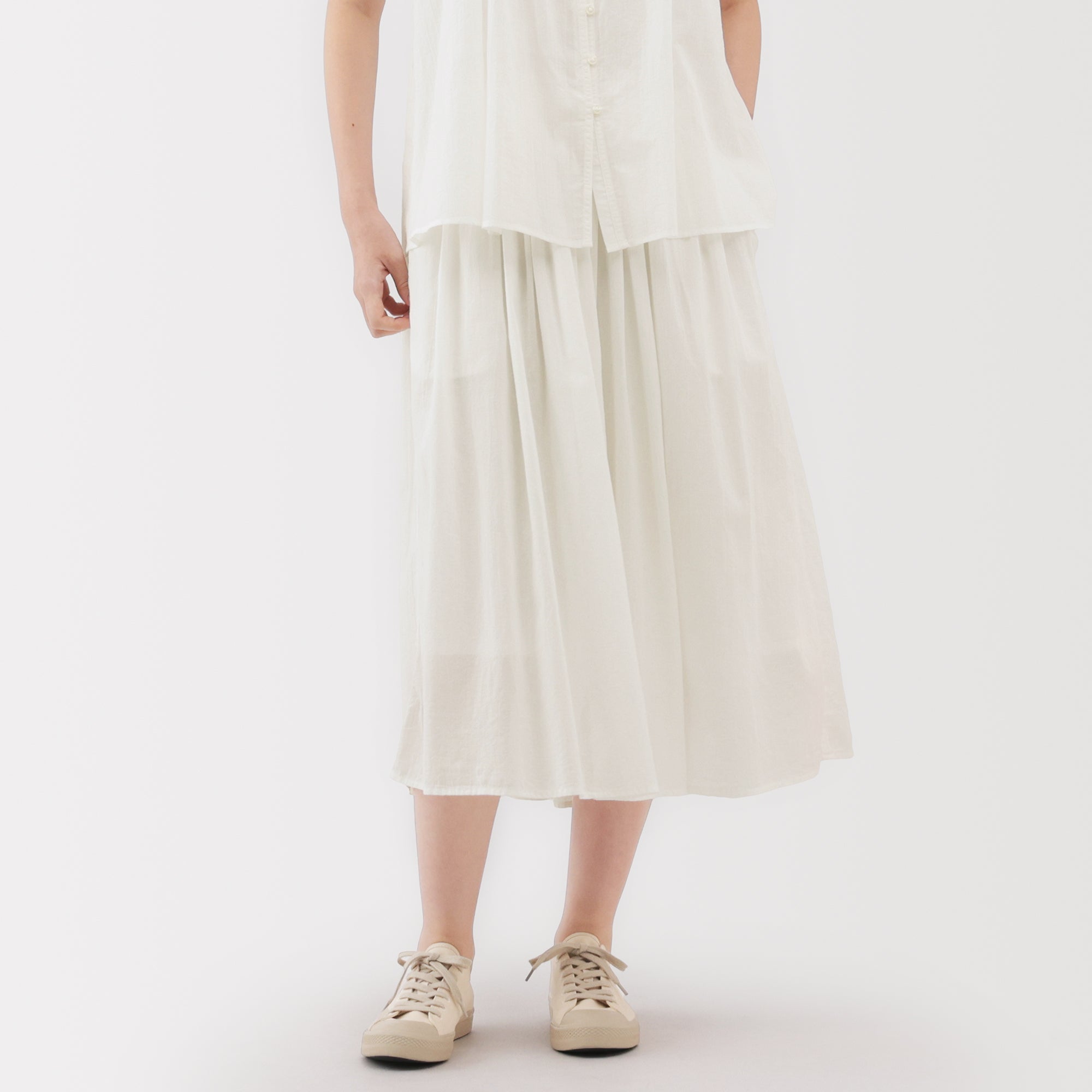 Women's High Twisted Veil Gathered Skirt