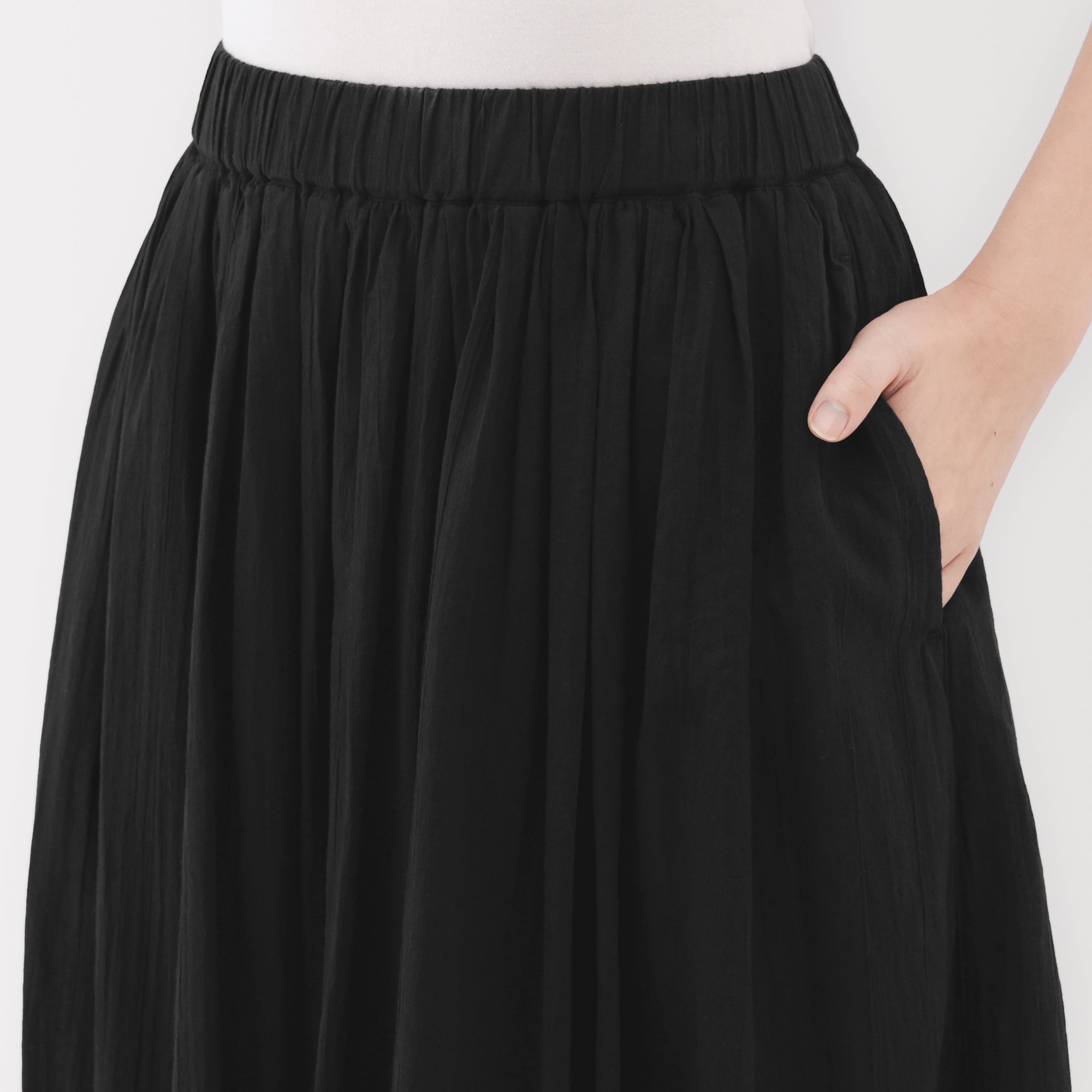 Women's High Twisted Veil Gathered Skirt
