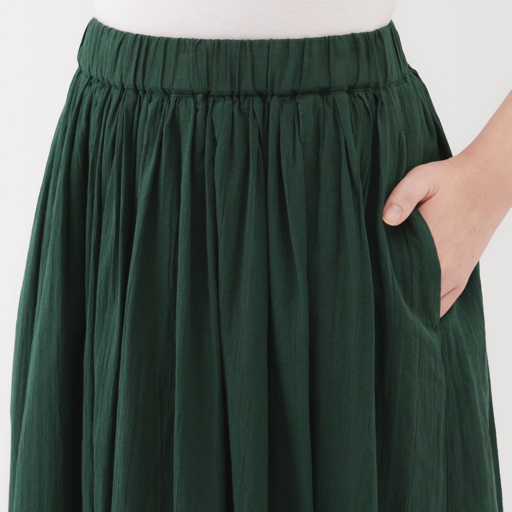 Women's High Twisted Veil Gathered Skirt