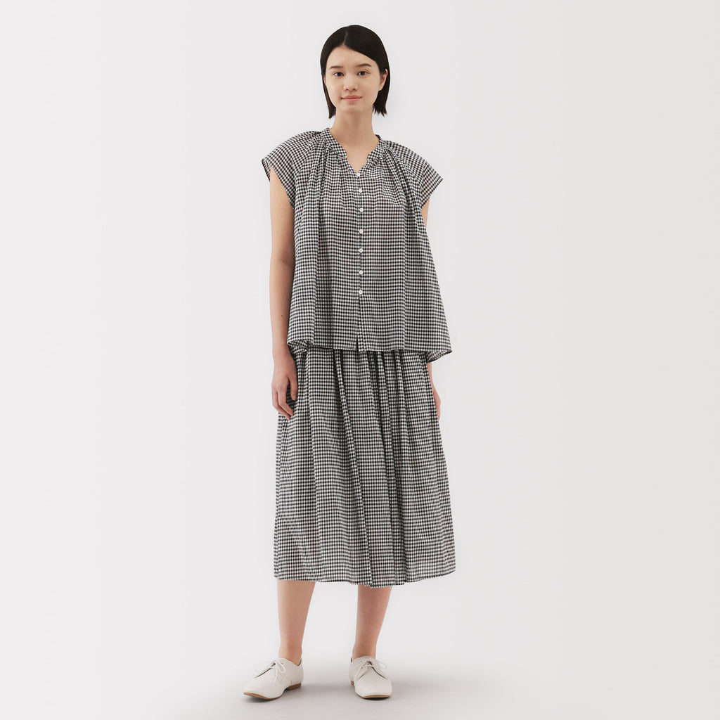 Women's High Twisted Veil Gathered Skirt