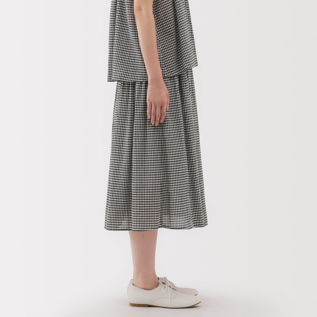 Women's High Twisted Veil Gathered Skirt