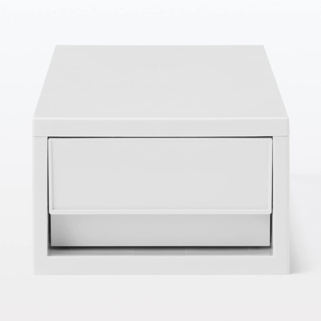 Polypropylene Drawer White Gray - Shallow